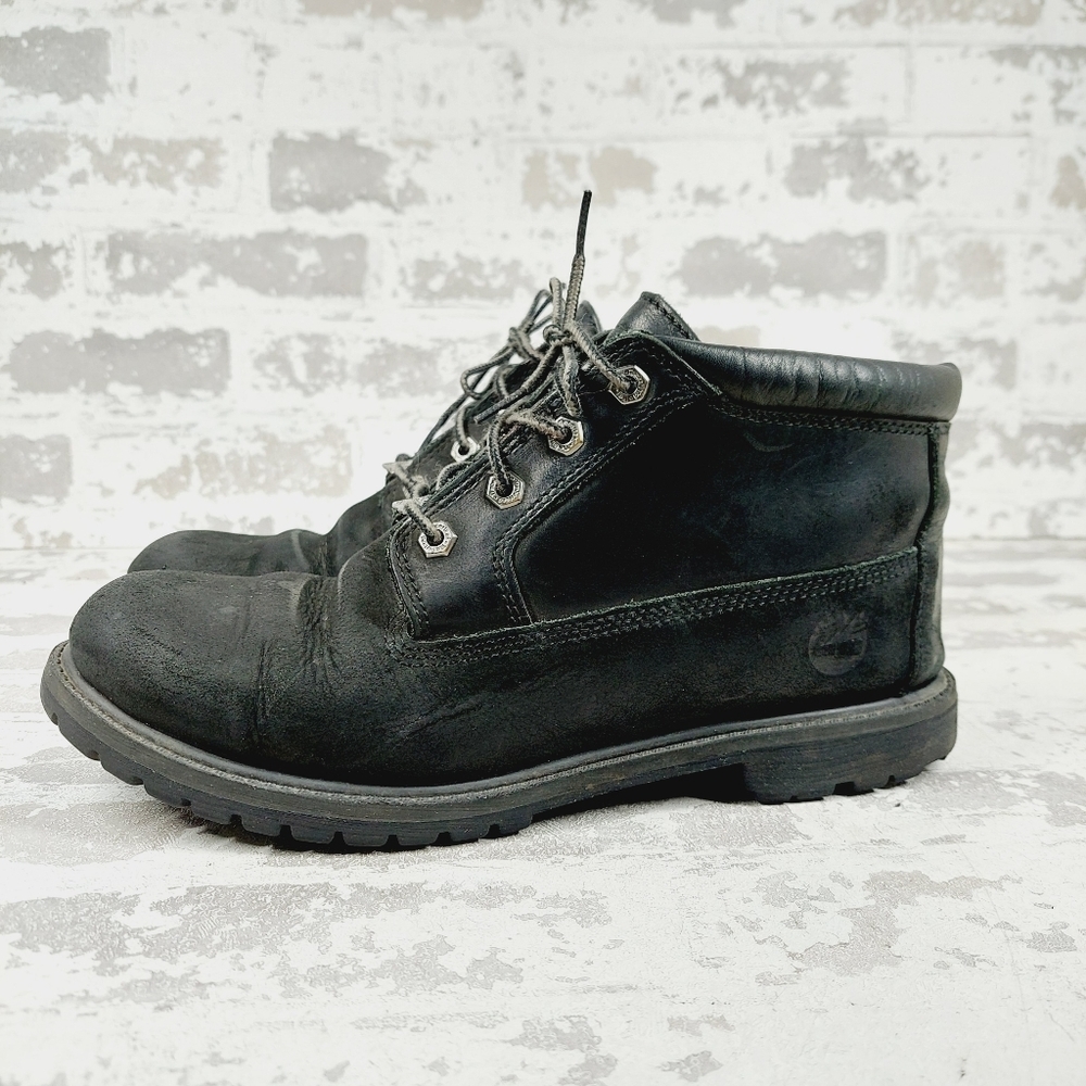 Timberland Black Suede Lace Up Waterproof Ankle Boots i1